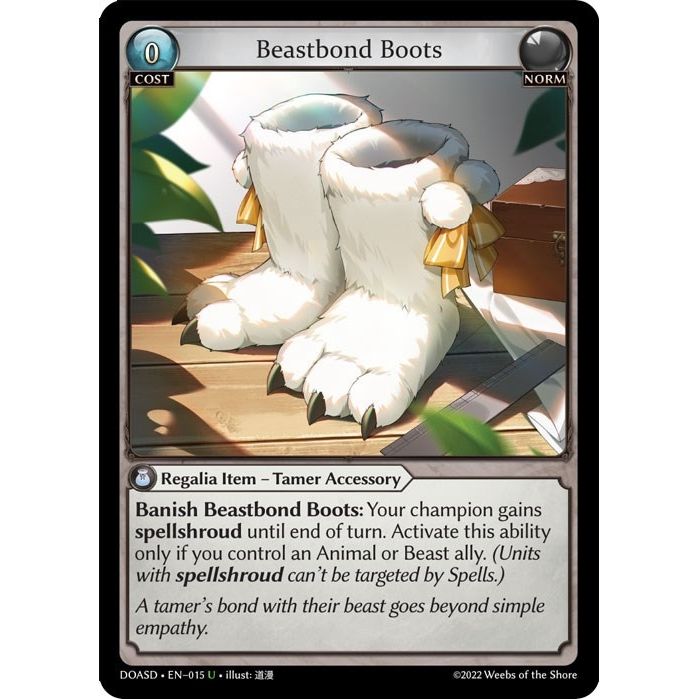 Image for Beastbond Boots (015) (DOASD) - Grand Archive TCG