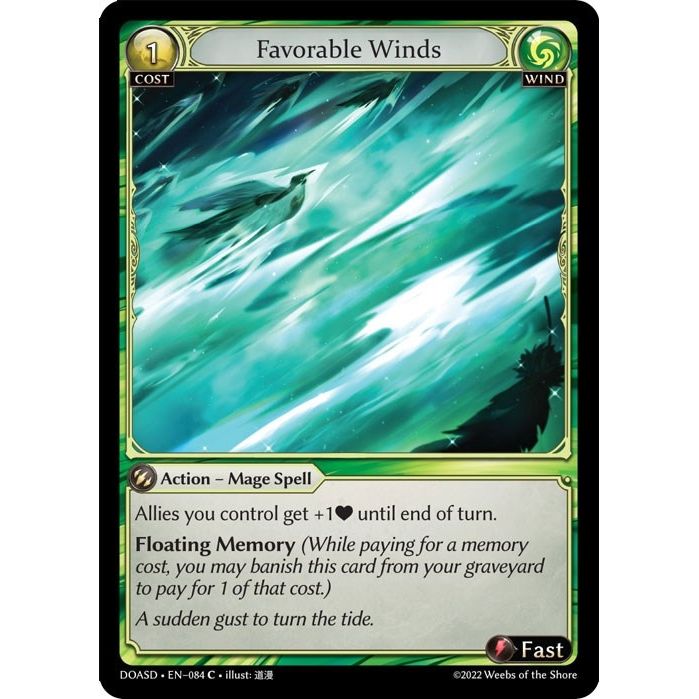 Image for Favorable Winds (084) (DOASD) - Grand Archive TCG