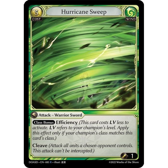 Image for Hurricane Sweep (085) (DOASD) - Grand Archive TCG