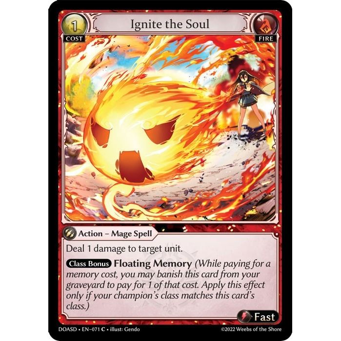 Image for Ignite the Soul (071) (DOASD) - Grand Archive TCG