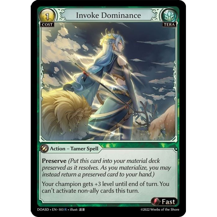 Image for Invoke Dominance (103) (DOASD) - Grand Archive TCG