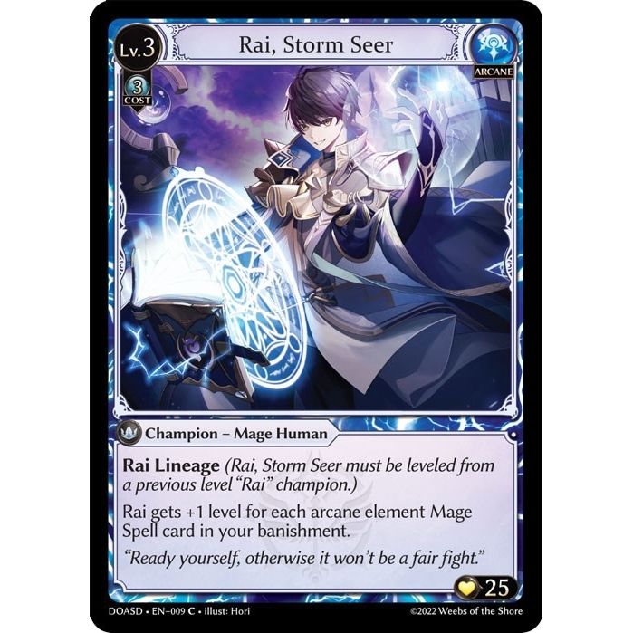 Image for Rai, Storm Seer (009) (DOASD) - Grand Archive TCG