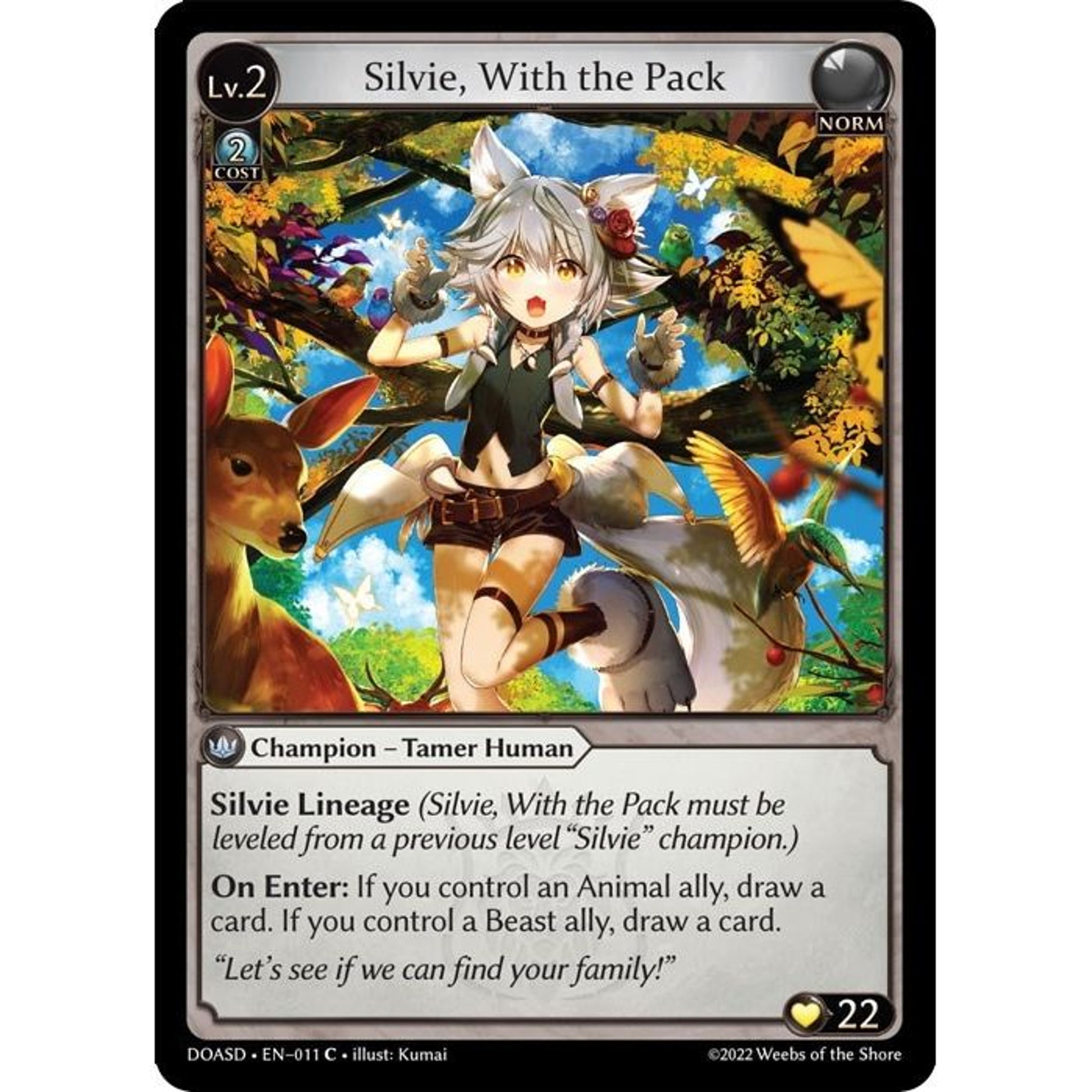 Image for Silvie, With the Pack (011) (DOASD) - Grand Archive TCG
