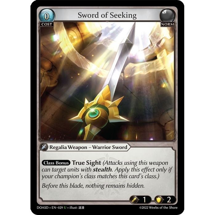 Image for Sword of Seeking (029) (DOASD) - Grand Archive TCG