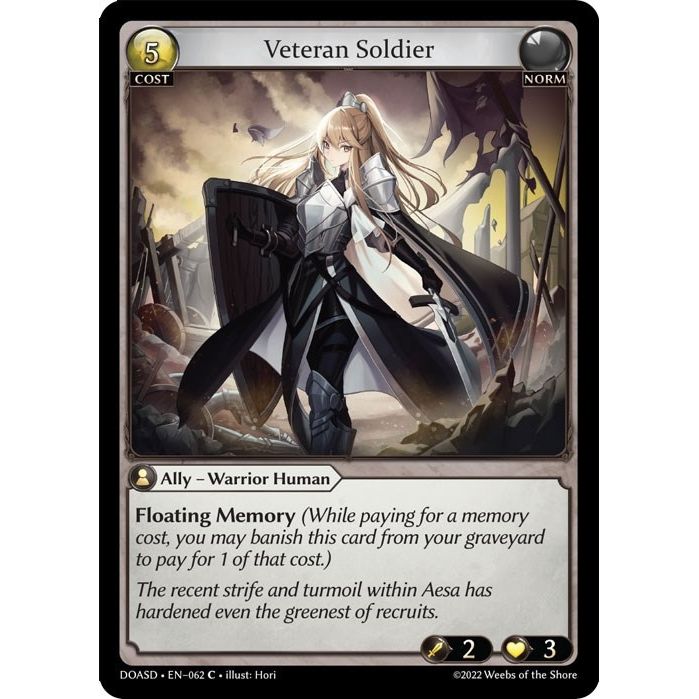 Image for Veteran Soldier (062) (DOASD) - Grand Archive TCG