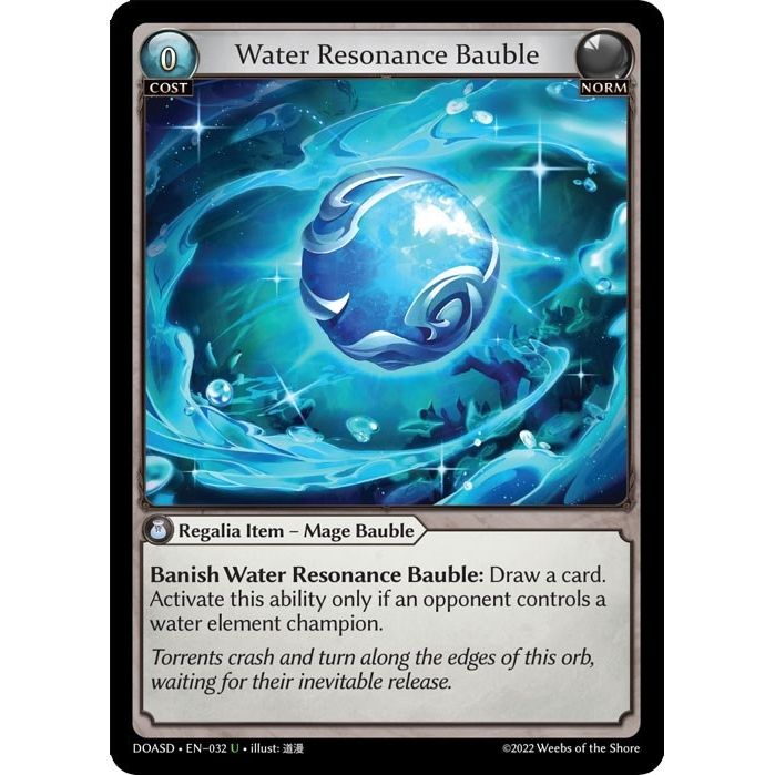 Image for Water Resonance Bauble (032) (DOASD) - Grand Archive TCG