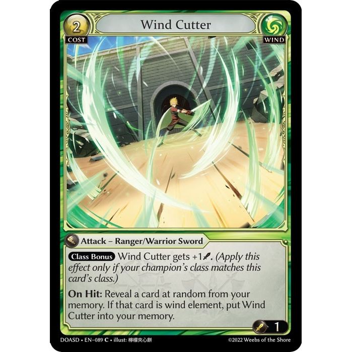 Image for Wind Cutter (089) (DOASD) - Grand Archive TCG