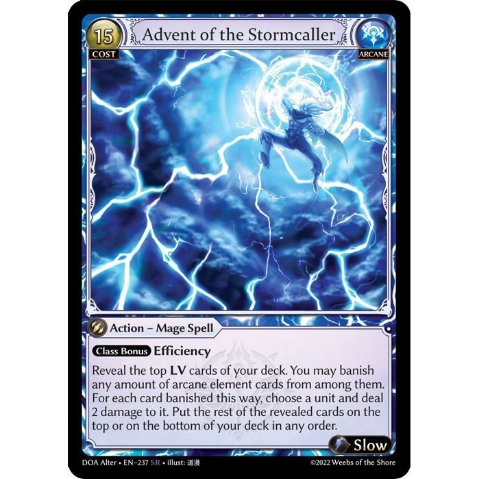 Image for Advent of the Stormcaller (237) (DOA Alter) - Grand Archive TCG