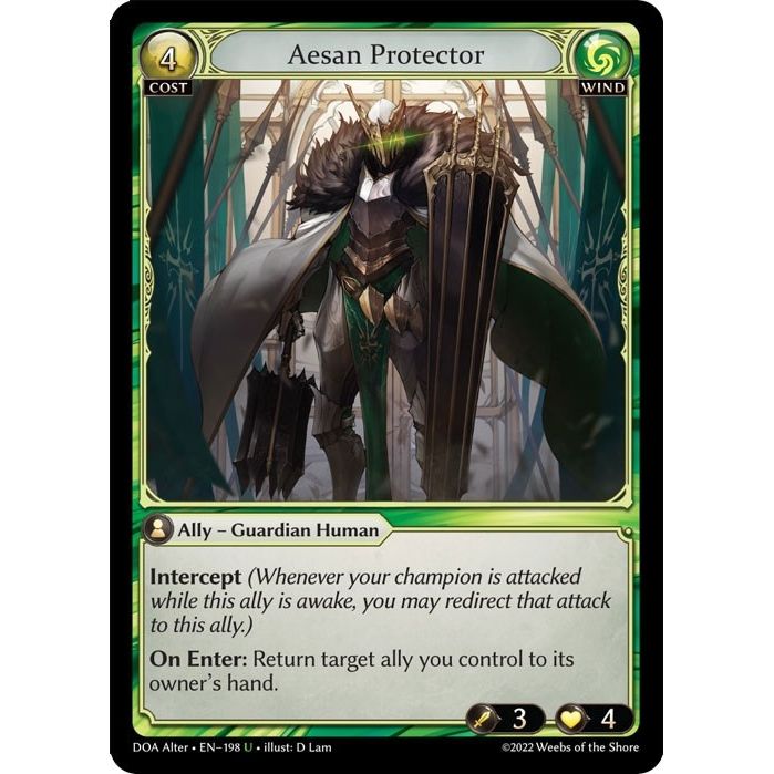 Image for Aesan Protector (198) (DOA Alter) - Grand Archive TCG