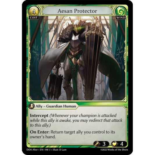 Image for Aesan Protector (198) (DOA Alter) - Grand Archive TCG