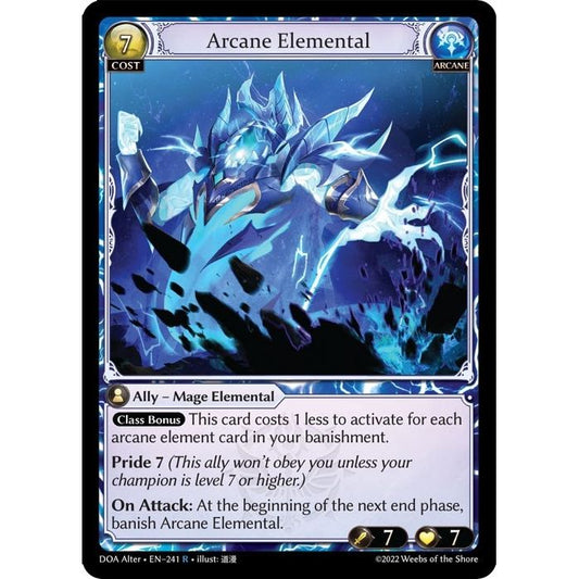 Image for Arcane Elemental (241) (DOA Alter) - Grand Archive TCG