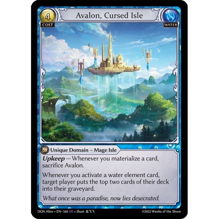 Image for Avalon, Cursed Isle (160) (DOA Alter) - Grand Archive TCG