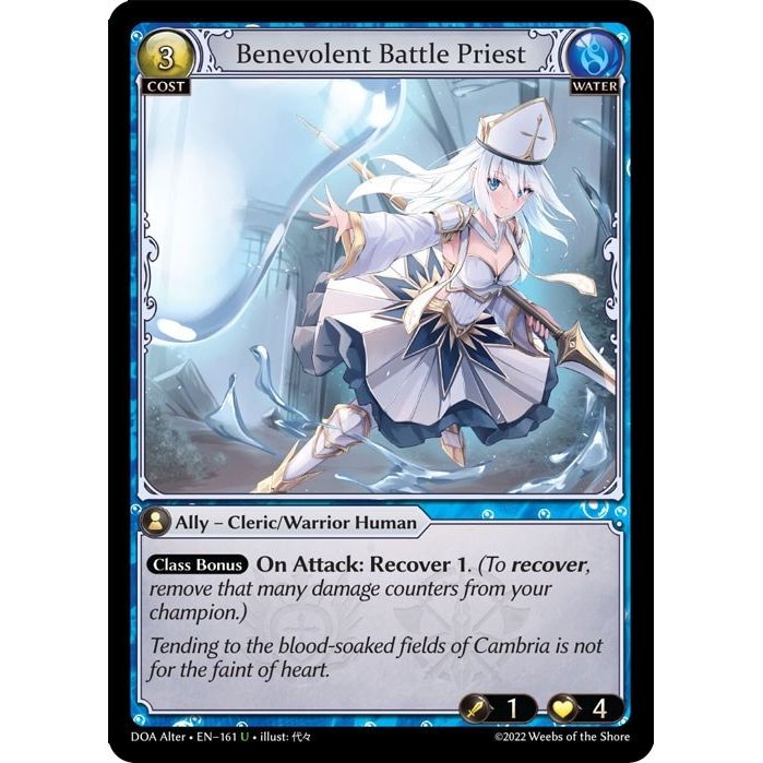 Image for Benevolent Battle Priest (161) (DOA Alter) - Grand Archive TCG