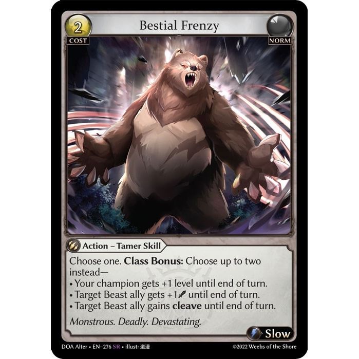 Image for Bestial Frenzy (276) (DOA Alter) - Grand Archive TCG