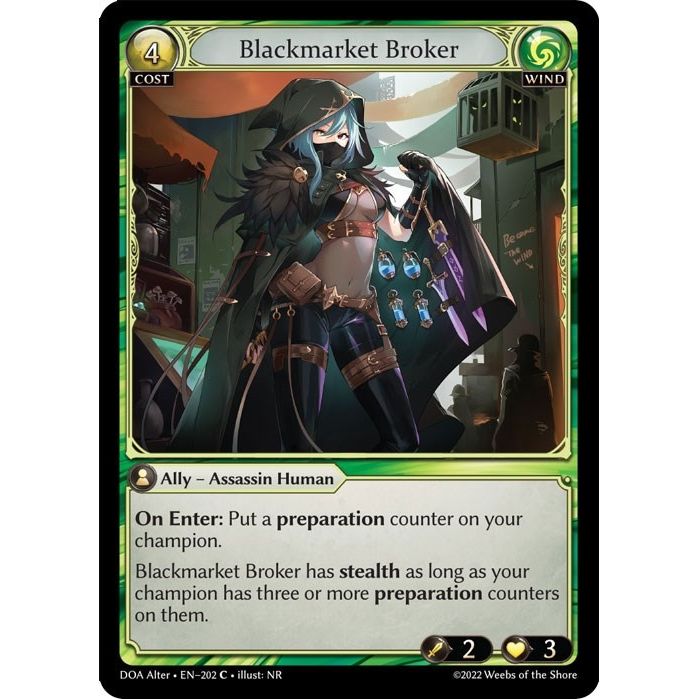 Image for Blackmarket Broker (202) (DOA Alter) - Grand Archive TCG