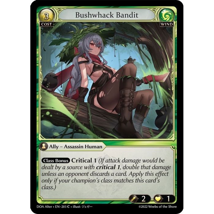Image for Bushwhack Bandit (203) (DOA Alter) - Grand Archive TCG