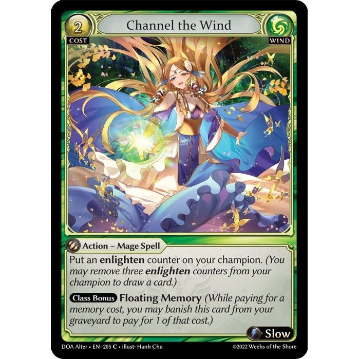 Image for Channel the Wind (205) (DOA Alter) - Grand Archive TCG