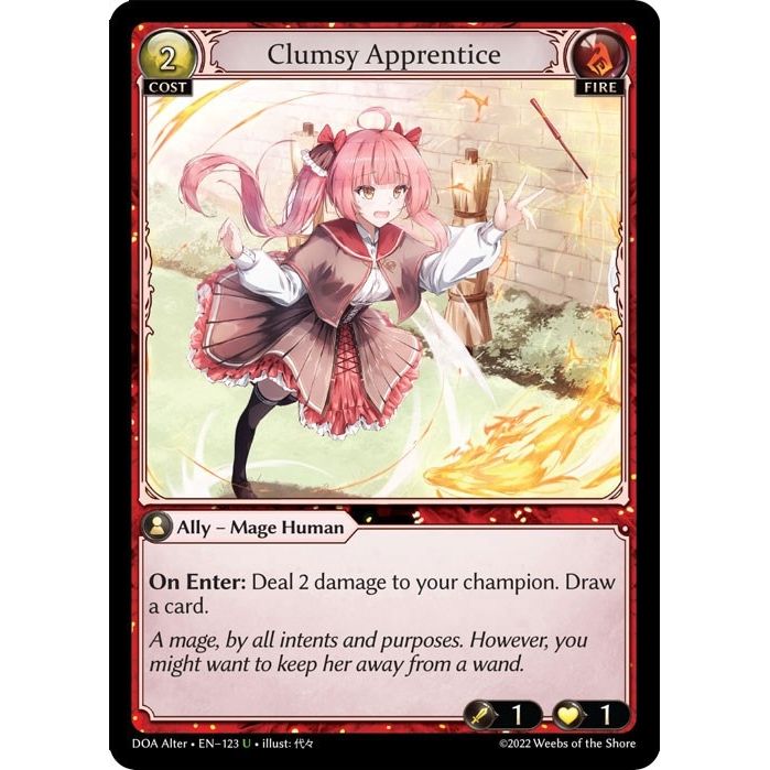 Image for Clumsy Apprentice (123) (DOA Alter) - Grand Archive TCG