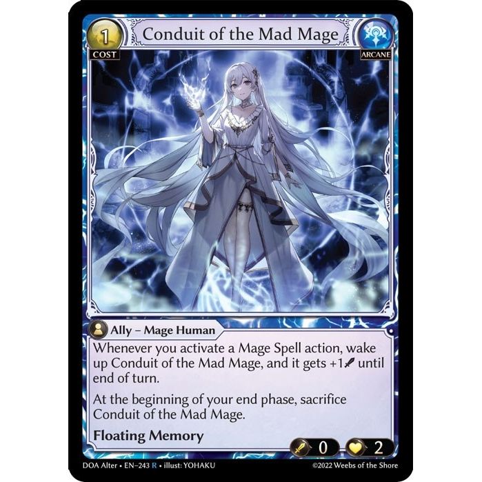 Image for Conduit of the Mad Mage (243) (DOA Alter) - Grand Archive TCG