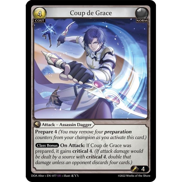 Image for Coup de Grace (077) (DOA Alter) - Grand Archive TCG