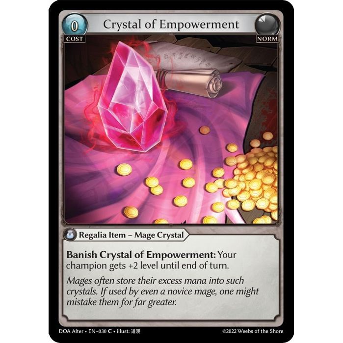 Image for Crystal of Empowerment (030) (DOA Alter) - Grand Archive TCG