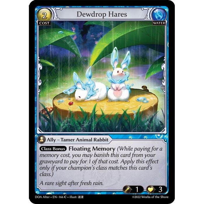 Image for Dewdrop Hares (166) (DOA Alter) - Grand Archive TCG