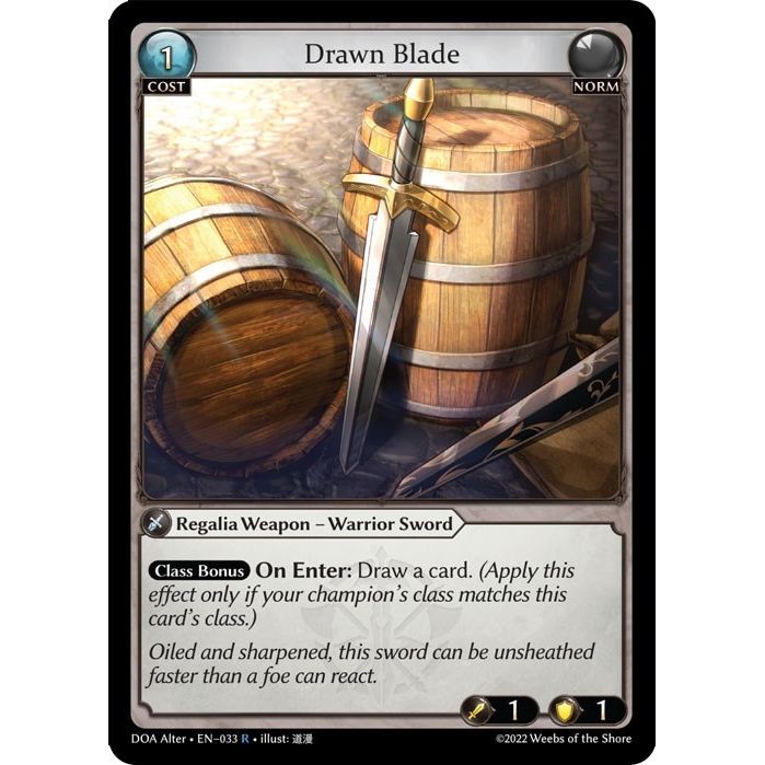 Image for Drawn Blade (033) (DOA Alter) - Grand Archive TCG