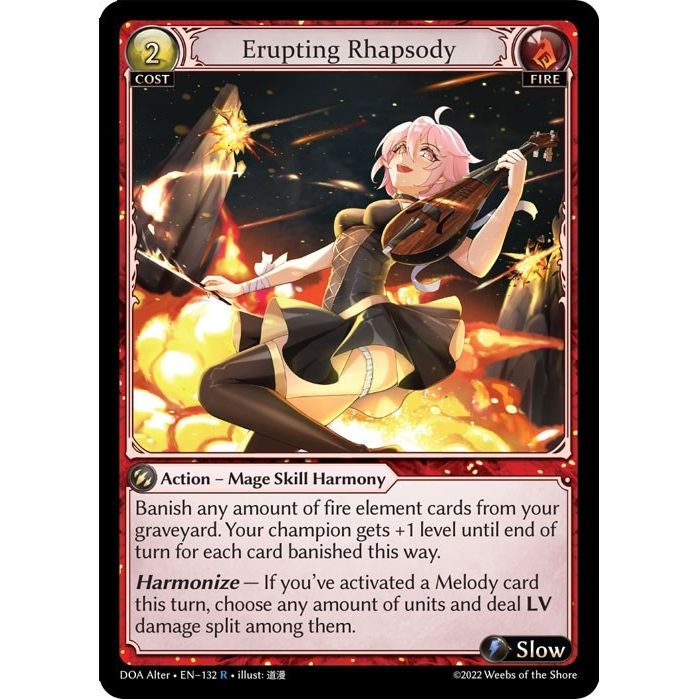 Image for Erupting Rhapsody (132) (DOA Alter) - Grand Archive TCG
