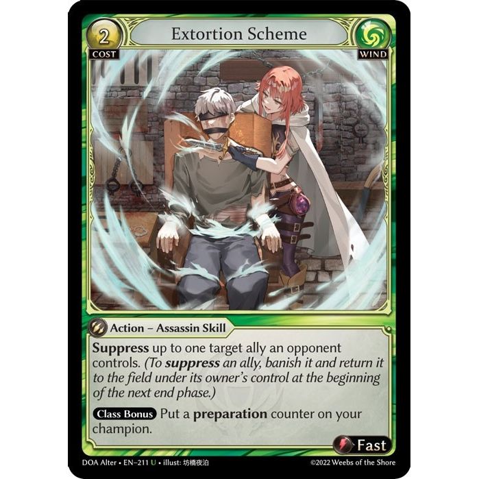Image for Extortion Scheme (211) (DOA Alter) - Grand Archive TCG