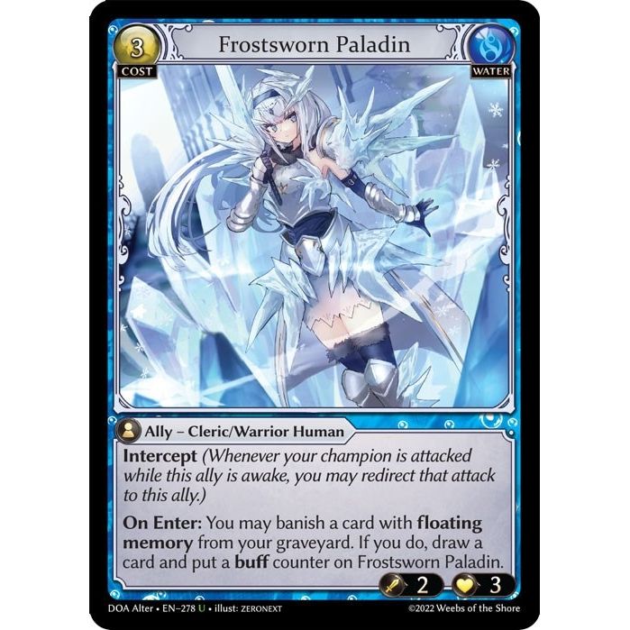 Image for Frostsworn Paladin (278) (DOA Alter) - Grand Archive TCG