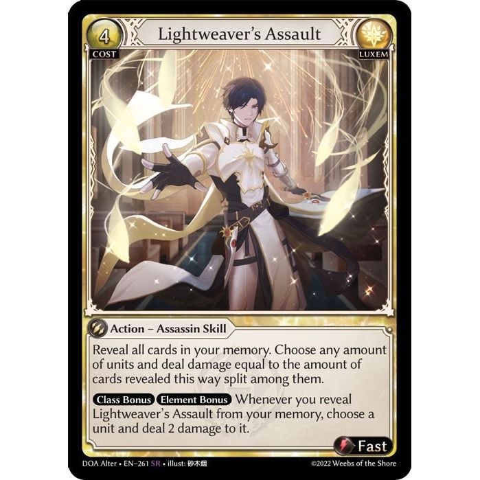 Image for Lightweaver's Assault (261) (DOA Alter) - Grand Archive TCG