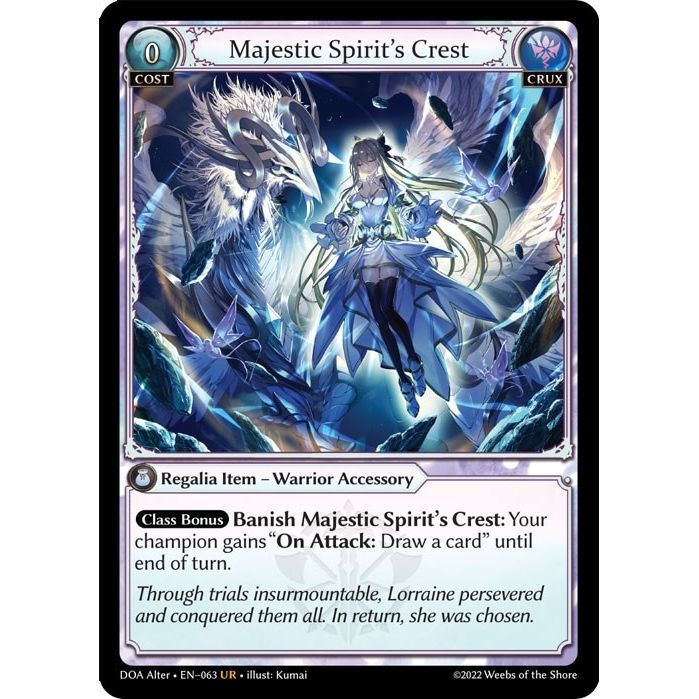 Image for Majestic Spirit's Crest (063) (DOA Alter) - Grand Archive TCG