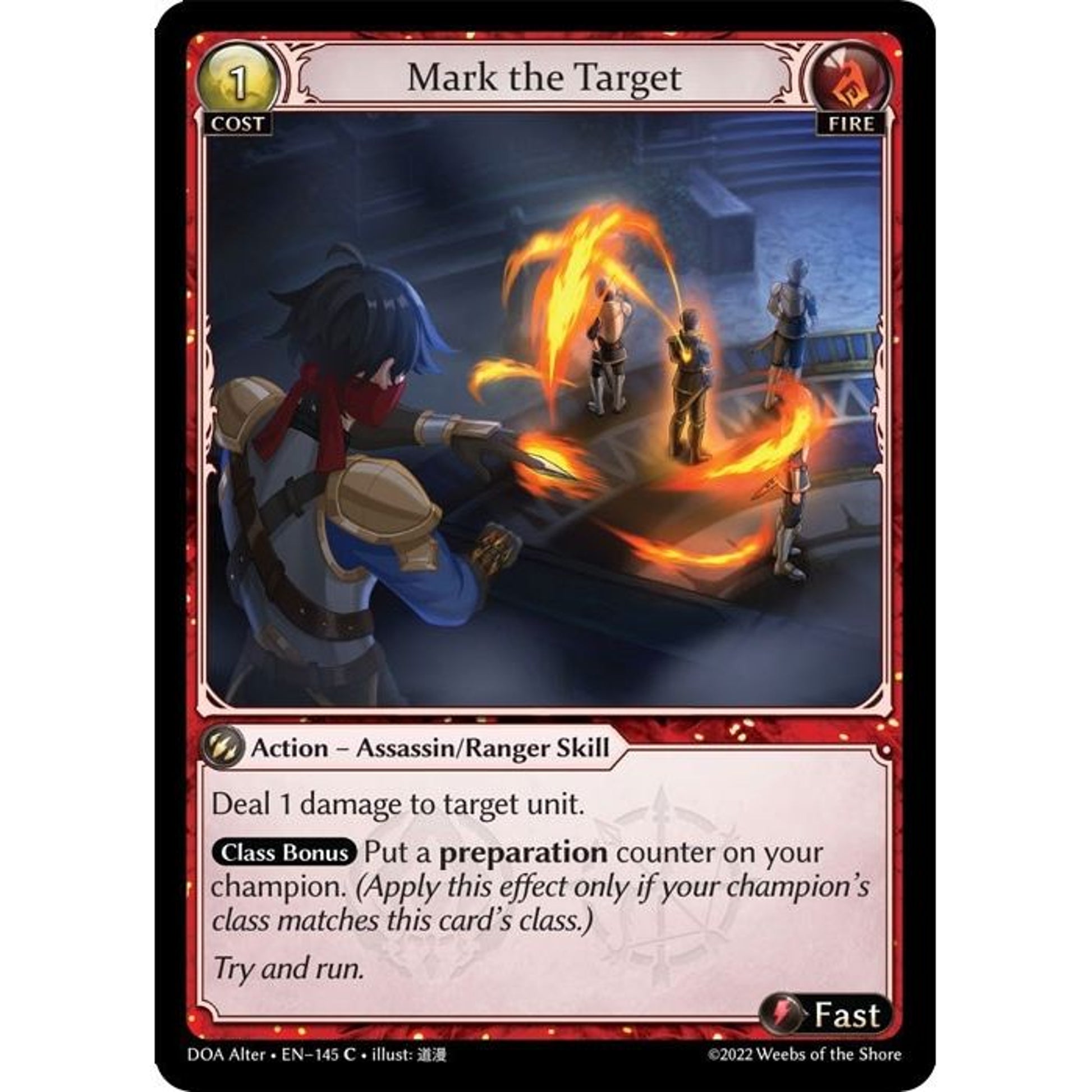 Image for Mark the Target (145) (DOA Alter) - Grand Archive TCG