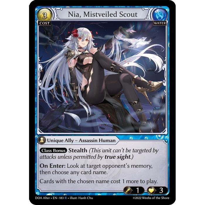 Image for Nia, Mistveiled Scout (183) (DOA Alter) - Grand Archive TCG