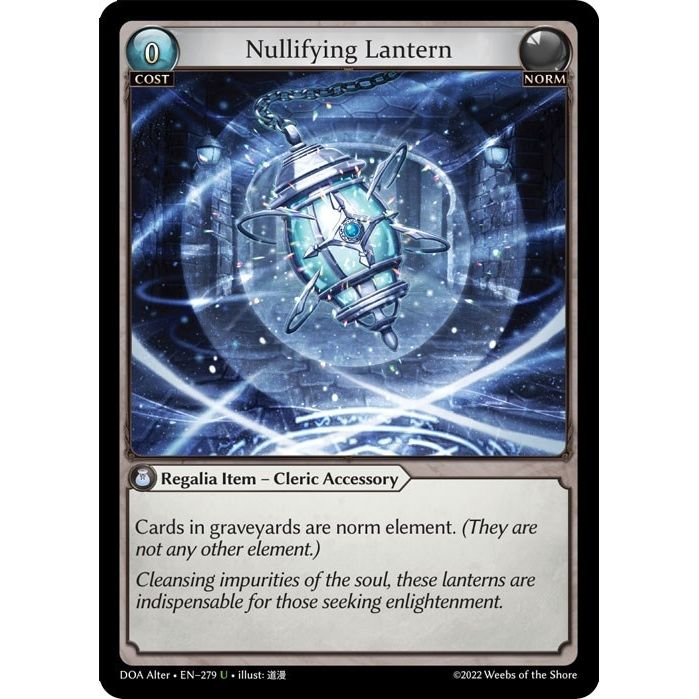 Image for Nullifying Lantern (279) (DOA Alter) - Grand Archive TCG