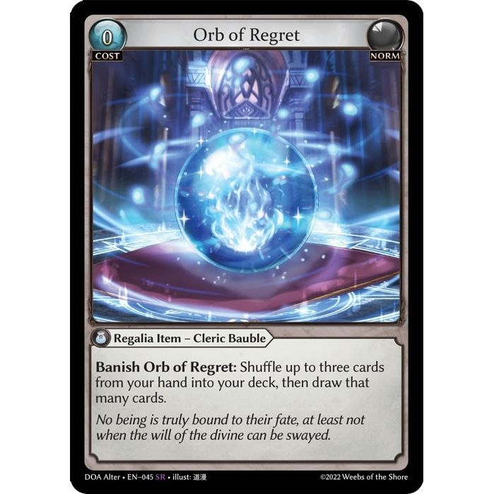 Image for Orb of Regret (045) (DOA Alter) - Grand Archive TCG