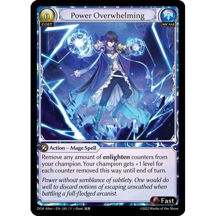 Image for Power Overwhelming (245) (DOA Alter) - Grand Archive TCG
