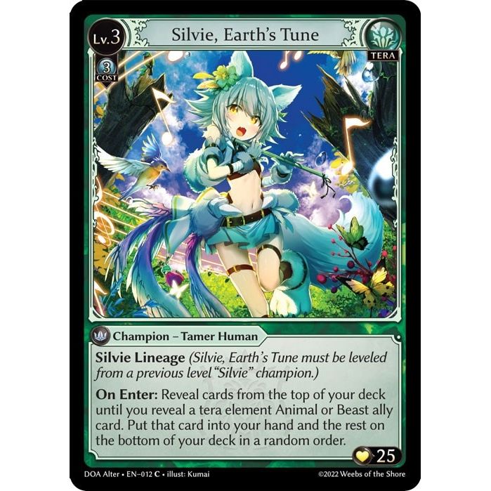 Image for Silvie, Earth's Tune (012) (DOA Alter) - Grand Archive TCG
