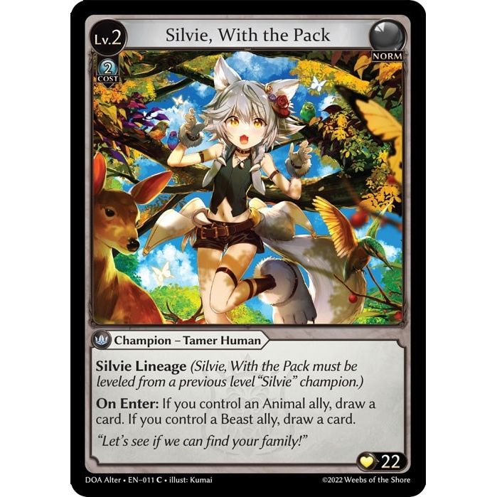 Image for Silvie, With the Pack (011) (DOA Alter) - Grand Archive TCG