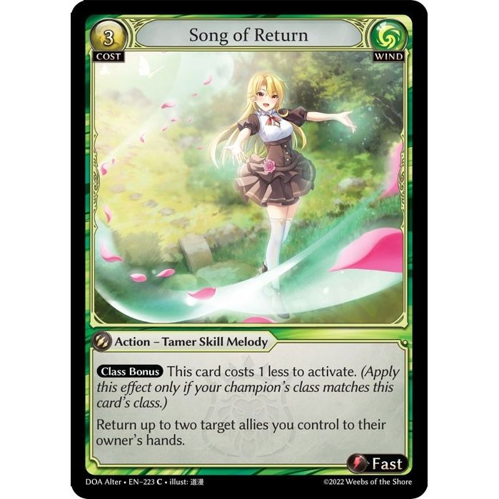 Image for Song of Return (223) (DOA Alter) - Grand Archive TCG