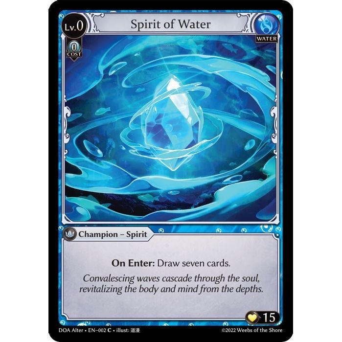 Image for Spirit of Water (002) (DOA Alter) - Grand Archive TCG