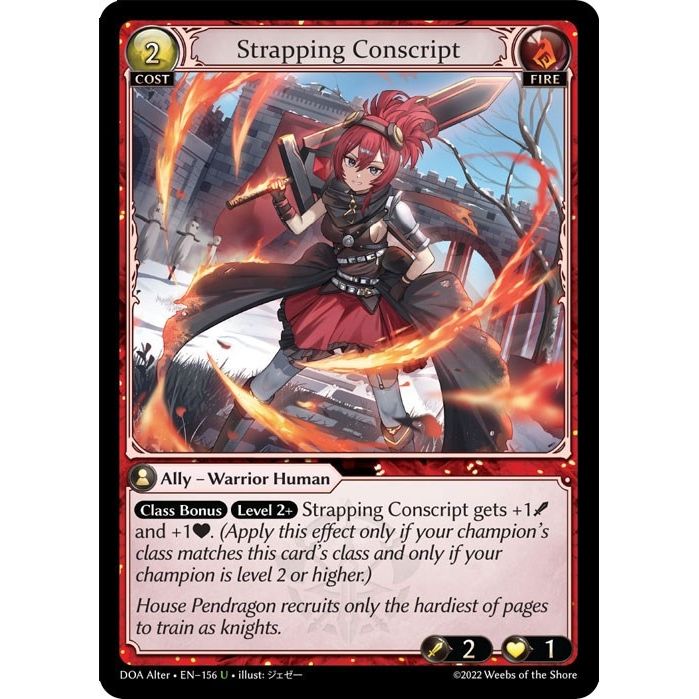 Image for Strapping Conscript (156) (DOA Alter) - Grand Archive TCG
