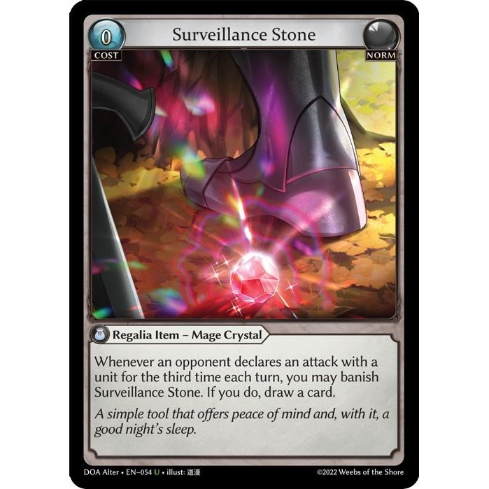Image for Surveillance Stone (054) (DOA Alter) - Grand Archive TCG