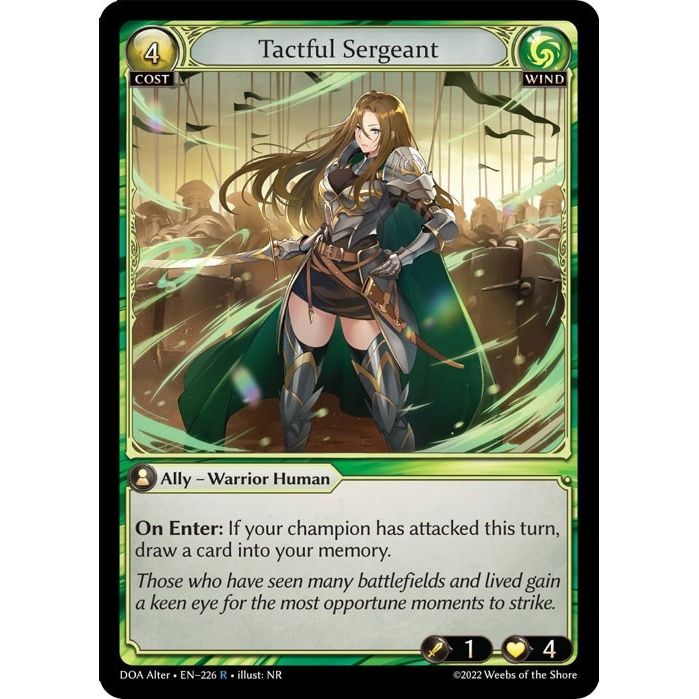 Image for Tactful Sergeant (226) (DOA Alter) - Grand Archive TCG