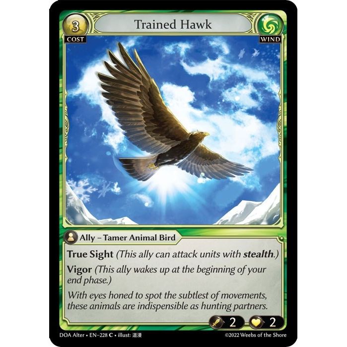Image for Trained Hawk (228) (DOA Alter) - Grand Archive TCG