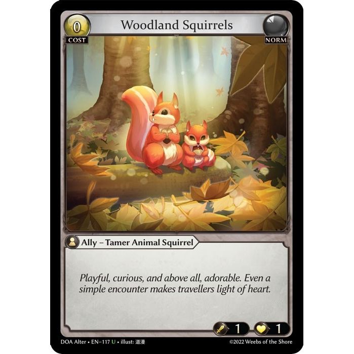 Image for Woodland Squirrels (117) (DOA Alter) - Grand Archive TCG