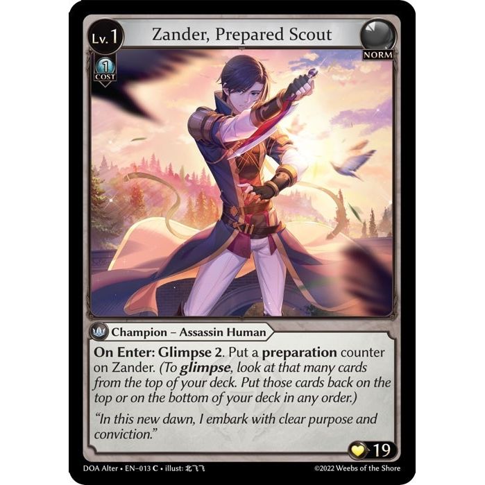 Image for Zander, Prepared Scout (013) (DOA Alter) - Grand Archive TCG