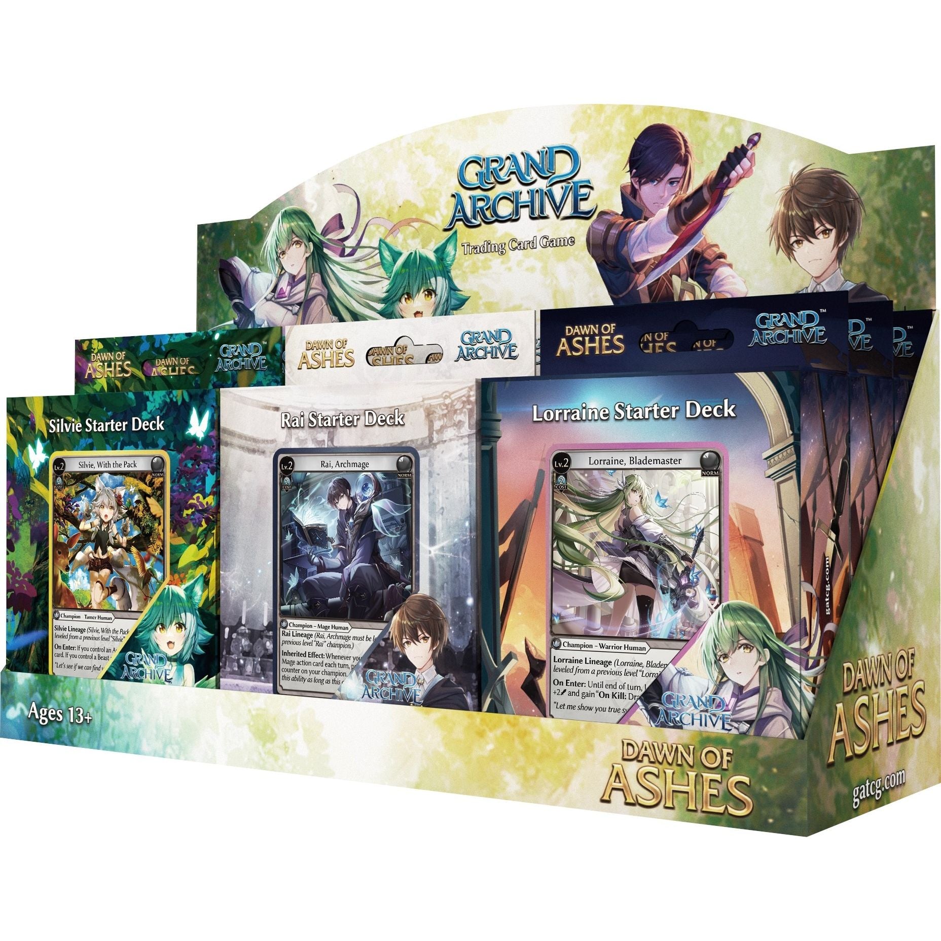 Image for Dawn of Ashes Starter Deck Display - Grand Archive TCG