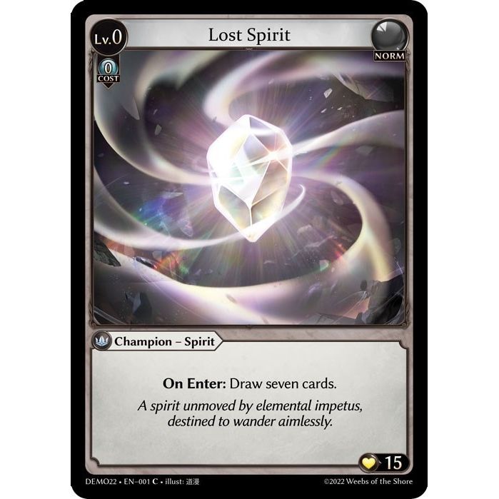 Image for Lost Spirit (001) (DEMO22) - Grand Archive TCG