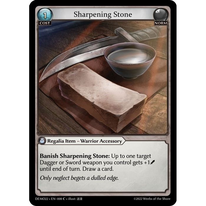 Image for Sharpening Stone (008) (DEMO22) - Grand Archive TCG